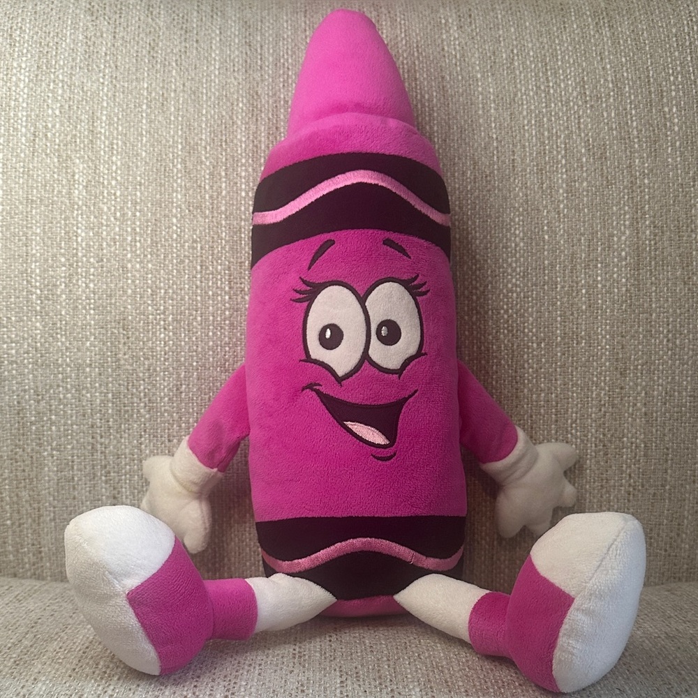 🖍️ Crayola Plush Crayon – Razzberry Jam | 13.5” | Collectible